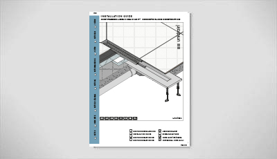 Unidrain construction guide line concrete 400x230 free standing